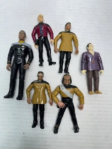 Vintage Star Trek The Next Generation Galoob Actionfigur Lot Jordi Data PICARD - Bild 1 von 8