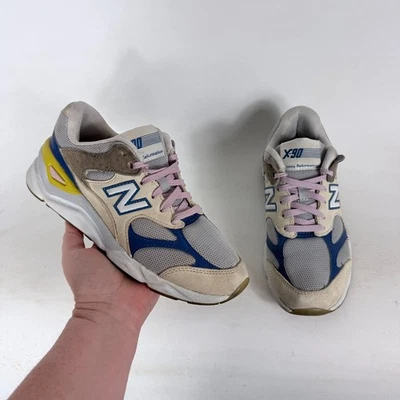 New Balance X90 运动鞋女式 7.5 多色网眼系带 WSX90REG — 第 1/4 张图片