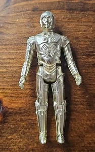 Vintage 1977 Star Wars C-3P0 Action Figure Kenner Hong Kong Gold Droid GMF Toy - Picture 1 of 6
