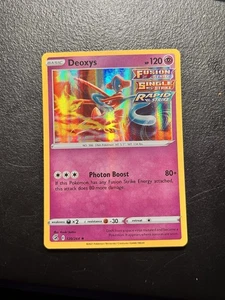 Carta Pokémon Deoxys Holo Rara 120/264 2021 Fusion Strike Casi Nueva - Imagen 1 de 1