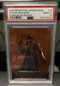 2024 Renditions Spider-Man Noir - Hobgoblin Orange #18 PSA 10, PSA Pop 1 - Picture 1 of 4