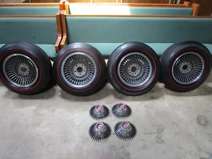 67 corvette KELSEY HAYES die cast aluminum wheels GM REDLINE NON DOT N89 SET! - Picture 1 of 18