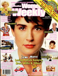 Aust. Women's Weekly - Nov. 1990 - Demi Moore, Liz Taylor, Cher + Carrie Fisher - Picture 1 of 3