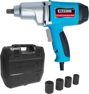 Corded Electric Impact Wrench 12 Drive 7.5A, 240 Ft-lbs Torque, 4 Socket Kit - Picture 1 of 7