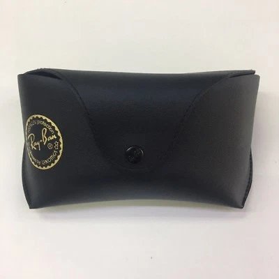 RAY-BAN Ray Ban JUMBO SIZE Black Sunglasses Eyeglasses Case Snap Closure Belt Loop