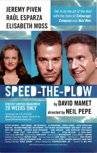 Speed the Plow~2008 Broadway Poster~ Jeremy Priven ~Elisabeth Moss~ Raul Esparza - Picture 1 of 1
