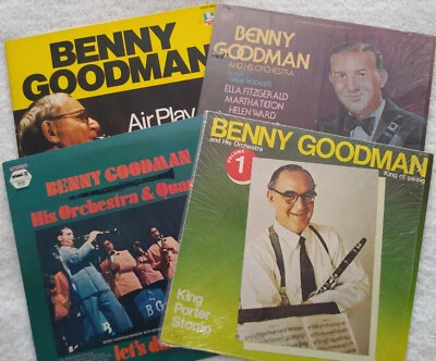 Benny Goodman 4 Lot Vinyl LP's- King of Swing/Air Play/Let's Dance/Vocalists - Image 1 of 2