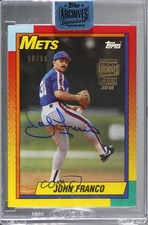 2018 /99 John Franco (1990 Topps Traded) #90TT-32T Manufacturer Buy Back Auto