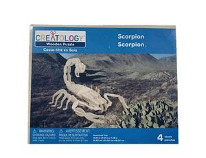 Creatology 3D-Holzpuzzle ~ Skorpion (4 Blatt; 13,85 Zoll x 9,64 Zoll x 7,08 Zoll) - Bild 1 von 1