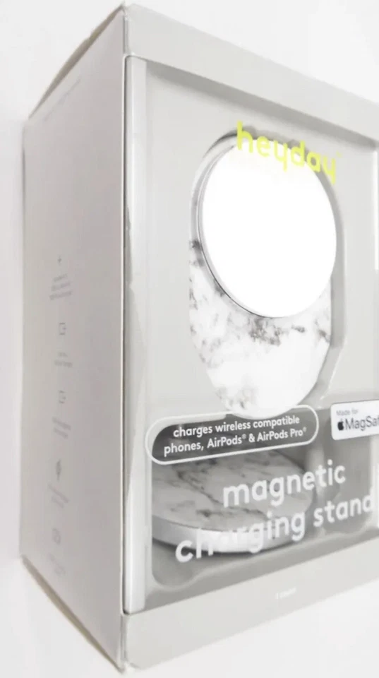 HeyDay White Marble Apple MagSafe Magnetic Charging Stand
