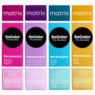 Matrix SoColor предварительно склеенный перманентный цвет волос 3 унц выбрать цвет или разработчик - Изображение 1 из 2