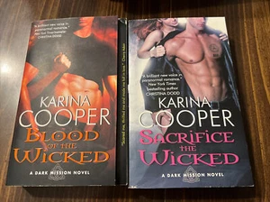 Karina Cooper: Blood of The Wicked / Sacrifice The Wicked. Lot Of 2 PB Books - Picture 1 of 4
