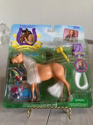 1996 Tyco Showtime Stables HORSE & ACCESSORIES Collection PALOMINO NEW Vintage - Image 1 of 2