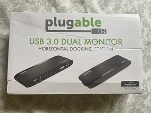 Station d'accueil horizontale double moniteur USB 3.0 enfichable UD-3900H - Neuf boîte ouverte - Photo 1/4