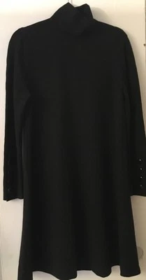 Vestido de lana negro ELLEN TRACY línea A talla US 6 Foto 1 de 4