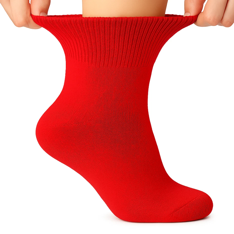 Women’s Diabetic Ankle Socks 3 Pairs Non-Binding Seamless Toe - Image 1 of 1