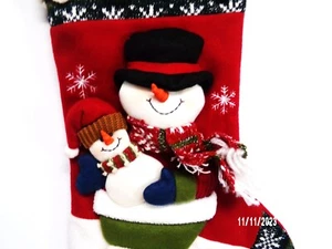 NUEVO SIN ETIQUETAS 3D GRANDE MUÑECO DE NIEVE NAVIDAD - Imagen 1 de 4