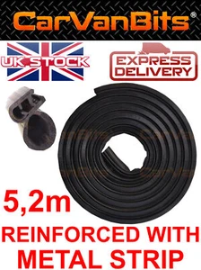 FOR VW T4 90-03 SIDE SLIDING DOOR WEATHERSTRIP RUBBER SEAL 5.2M RIGHT / LEFT - Picture 1 of 1