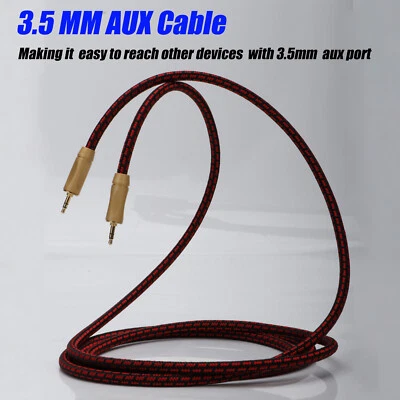 High Quality 3.5mm Aux Auxiliary Audio Cable for Headphones Car/Home Stereos NEW - Image 1 of 4