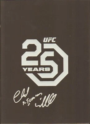 CHUCK THE ICEMAN LIDDELL SIGNED AUTO'D UFC 25TH ANNIVERSARY PROGRAM BAS COA  - Image 1 of 4