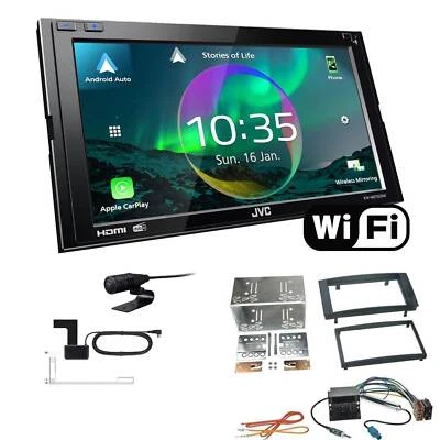 JVC Radio WiFi CarPlay für Volkswagen VW T5 Transporter 2003-2015 rechtwinkling - Bild 1 von 4