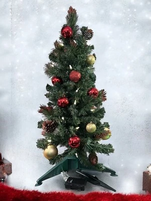 2.5 Ft Indoor Outdoor LED Christmas Tree Pre Lighted Decorated 481877 - Image 1 of 4