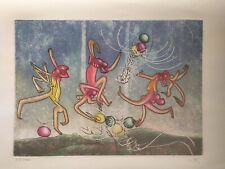 ROBERTO MATTA "Footballeur" ETCHING IN COLOR OUT OF LES TRANSESPORTS 