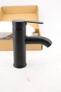 Schwarzer Wasserhahn Bad, aus Edelstahl - Bild 1 von 8