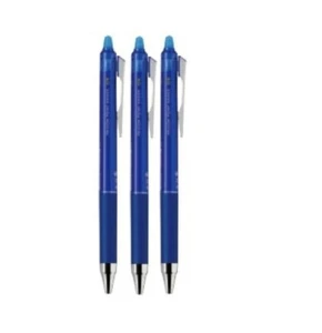 Pilot CLICKER FriXion Erasable Rollerball Pens 0.4mm , Blue pack 3 pens - Picture 1 of 1