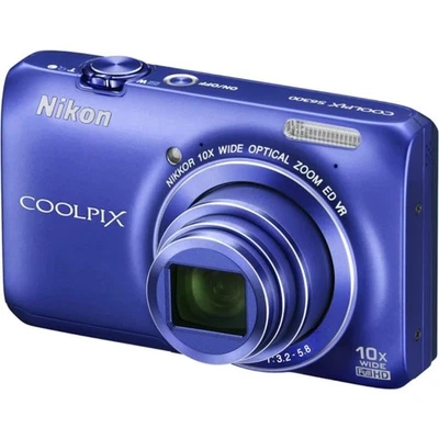 Nikon COOLPIX S6300 Digitalkamera, 16,0 MP, 10-fach optischer Zoom,Blau - Bild 1 von 4