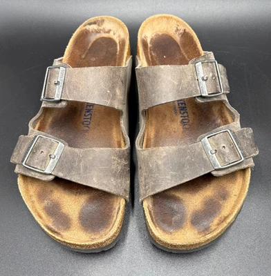 Sandalias Arizona Dos Tiras GRIS BIRKENSTOCK 43 280 M10 Birko-Flor PLANTILLA DE CORCHO Foto 1 de 4