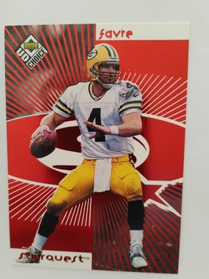 1998 Upper Deck UD Choice - Starquest Brett Favre #4 Red Variation  - Image 1 of 2