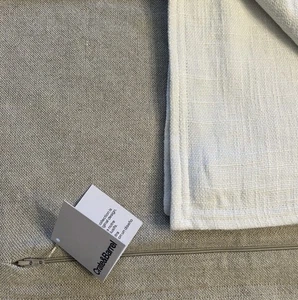 Copricuscino West Olmo Lino Classico Alabastro Naturale Accento Nuovo con etichette Nuovo 20” Set 2 - Foto 1 di 4