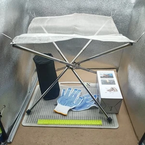 Quemador de fogata de malla de acero inoxidable para camping, festivales, jardín exterior 16" 40 cm - Imagen 1 de 16