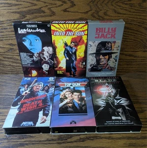 Random Action VHS Lot of 6 - Cruise, Snipes, Bronson, Pfeiffer, Seagal - Read - Bild 1 von 19
