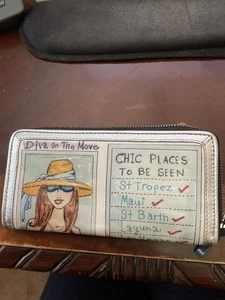 Brighton Fashionista Diva On The Move Tom Clancy Zip Wallet New - Picture 1 of 5