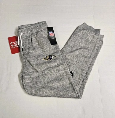 Calça de Moletom NFL Team Apparel Baltimore Ravens Cinza Cordão / Juventude Extra Grande (18-20) - Imagem 1 de 4