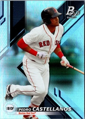 2019 Bowman Platinum Top Prospects Pedro Castellanos #TOP-87 Boston Red Sox - Image 1 of 2