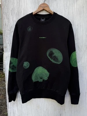 Oakley Jellyfish Sweatshirt Aop Black Green Medium Rare All Over Print M - Image 1 of 4