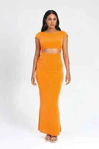 ISABELLE QUINN Vienna Citrus Maxi Dress Size M RRP $275 - Picture 1 of 8