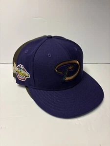 New Era Hat Club Lot Cubs Spumoni Diamondbacks Turquoise Visor Size 8 Side Patch - Picture 1 of 9