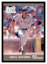 1991 Fleer Ultra #221 GREGG JEFFERIES New York Mets