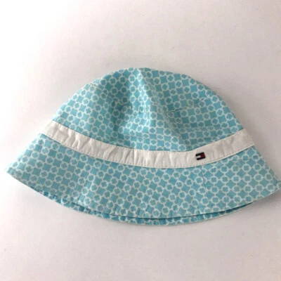 Tommy Hilfiger Sombrero Sol Cubo Patrón Círculo Azul Claro y Blanco 2-4 Años Foto 1 de 4