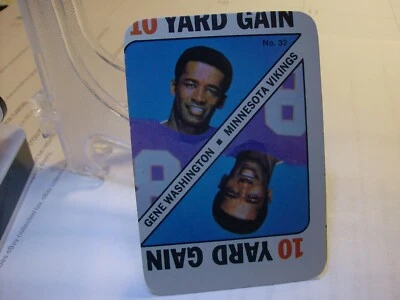 1971 Topps Game Inserts (Football)   #32 Gene Washington  (87217) - Image 1 of 2