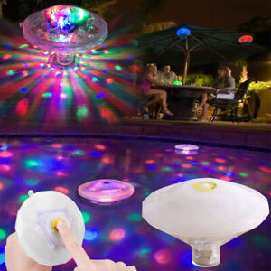 LED Disco Light RGB Underwater Floating Swimming Pool Hot Tub Spa Flashing Lamp