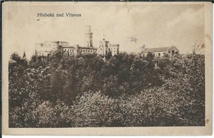 Cartolina Hluboka nad Vltavou - Frauenberg - bianco e nero - Foto 1 di 2