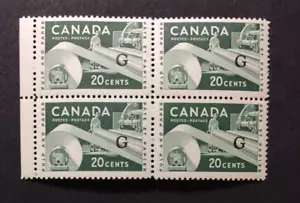 BroadviewStamps Canada Official #O45 Block MH F CV$10 Lightly disturbed gum. - Picture 1 of 3