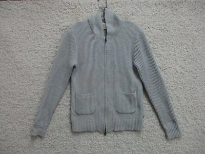 Suéter Levis Mediano Adulto Gris Cremallera Completa Capucha Cuello Calce Ajustado Bolsillos Mujer M Foto 1 de 4