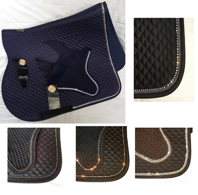 EQuest Cotton Classic plus Twin Kordel + Strass * Fliegenhaube oder Schabracke