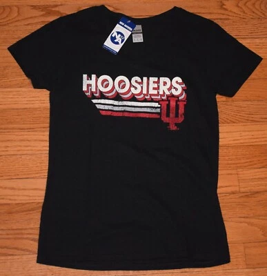 New Agenda Indiana Hoosiers Womens T-Shirt - NEW with Tags - S Small - V-Neck - Image 1 of 4